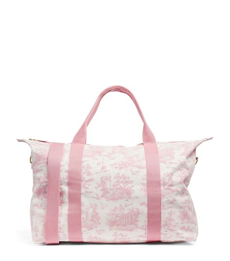 harrods overnight bag|harrods pink toile overnight bag.